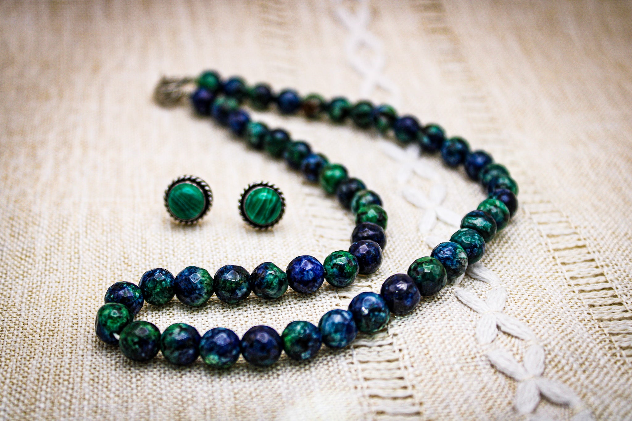 Azurite Beads Necklace