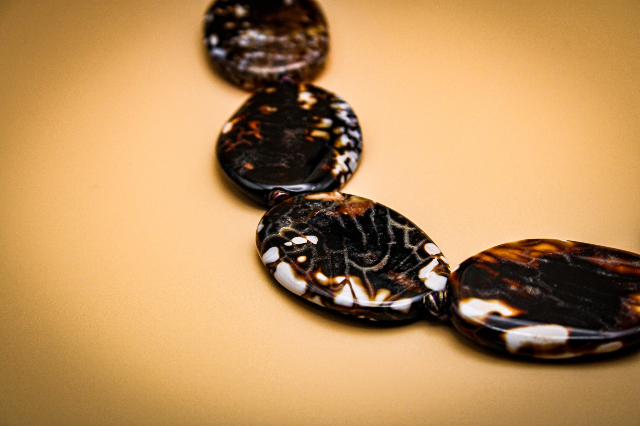 Fire Agate Oval Necklace