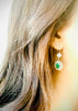 Emerald & Hydro Pearl Vintage Earring