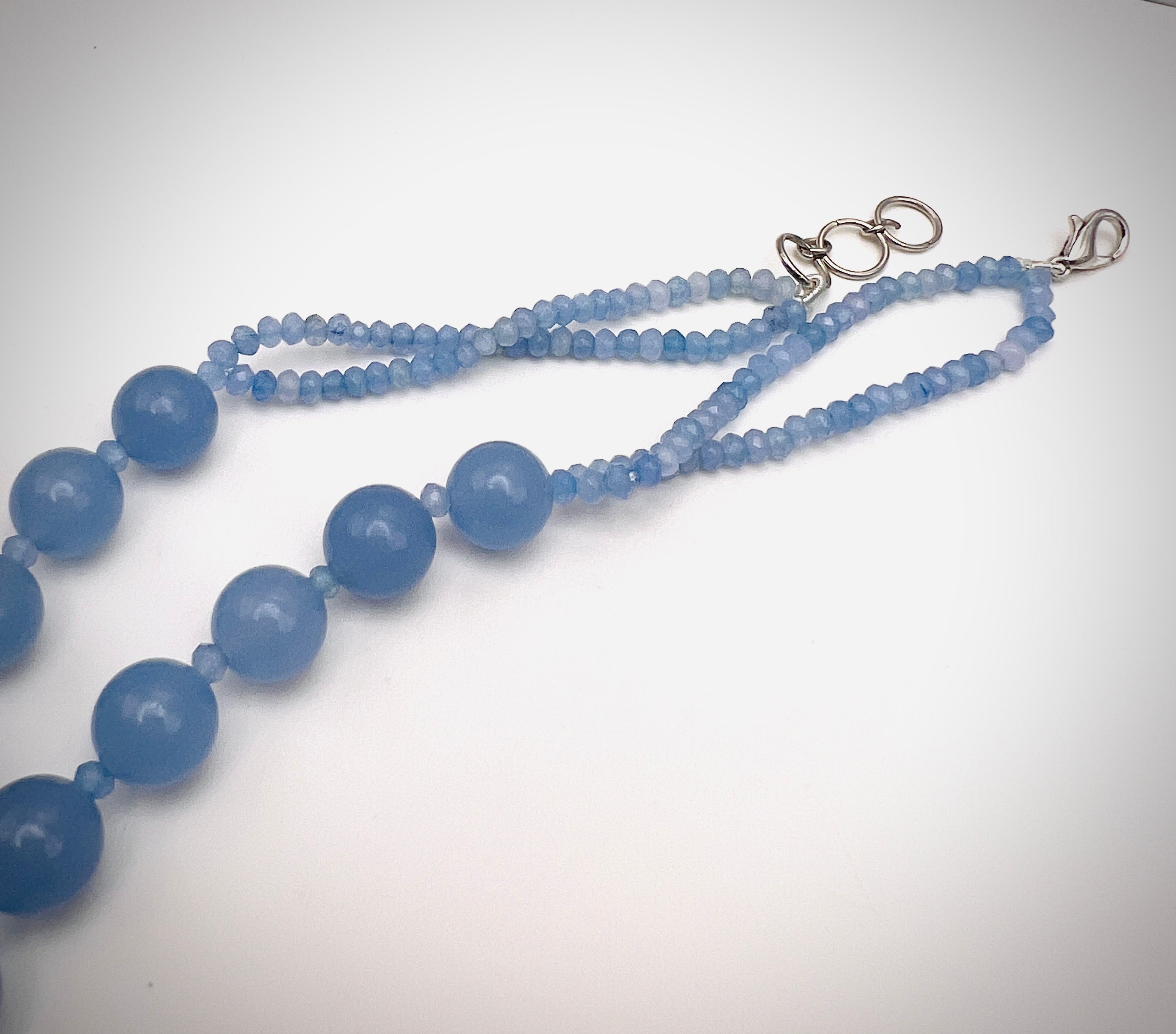 Blue Jade Beads Necklace