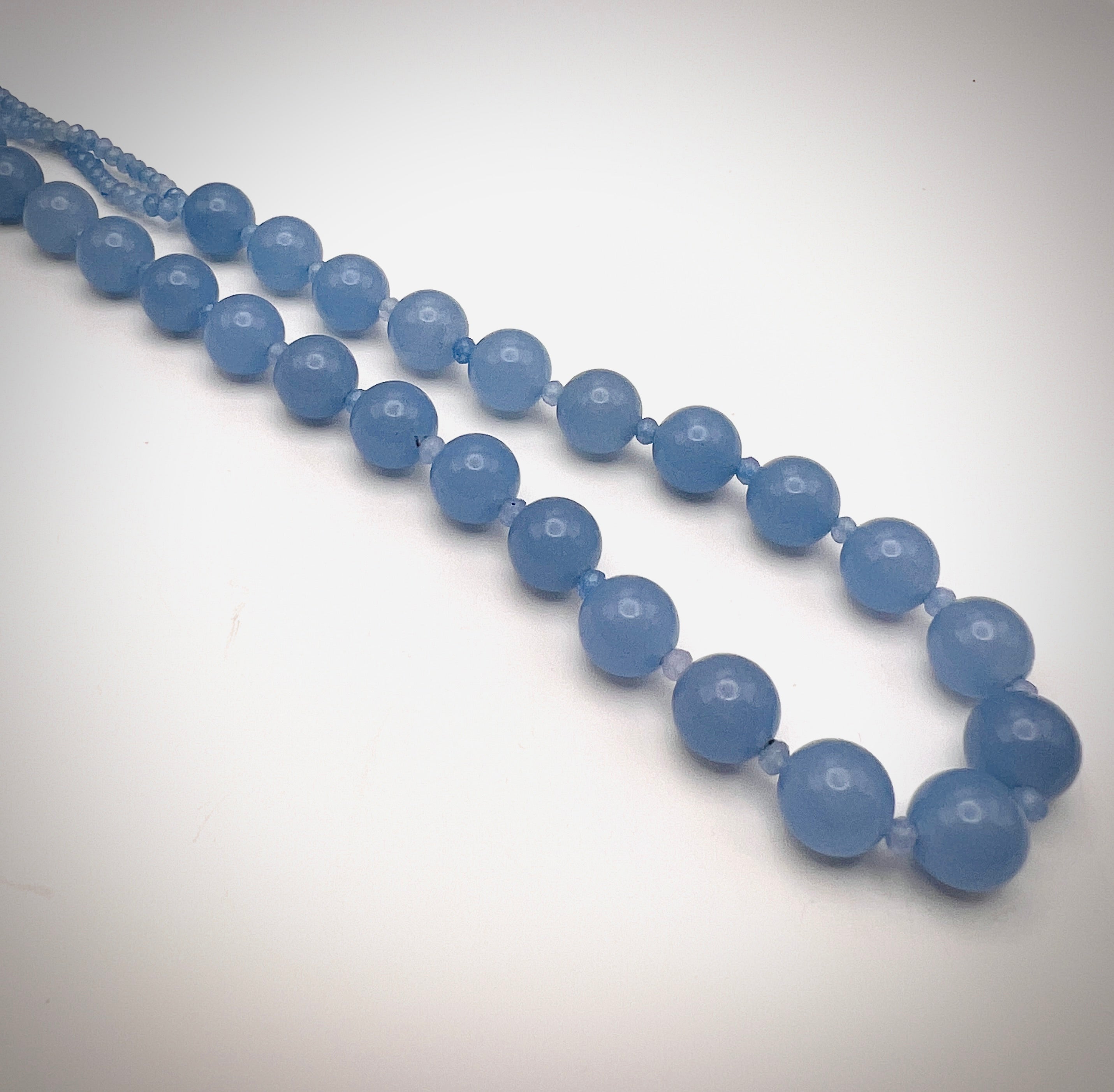 Blue Jade Beads Necklace