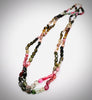 Multicolor Tourmaline Oval Beads Necklace