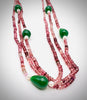 Tourmaline and Green Onyx Beads Necklace