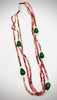 Tourmaline and Green Onyx Beads Necklace