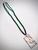 Green Onyx Pyrite Mother Pearl Pendant